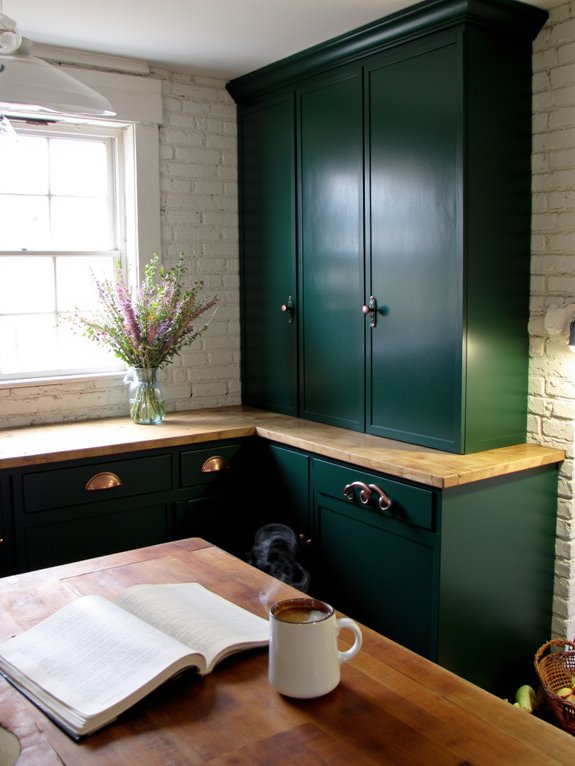 luxurious deep forest green