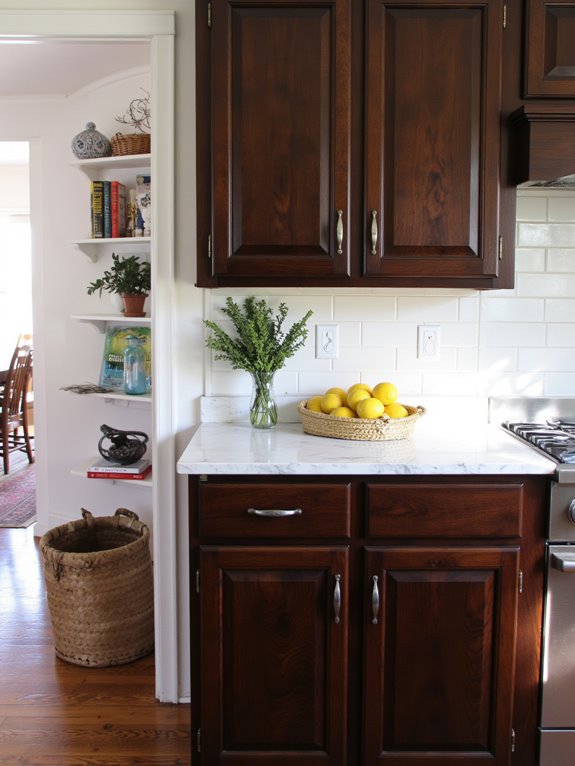 luxurious espresso kitchen cabinets