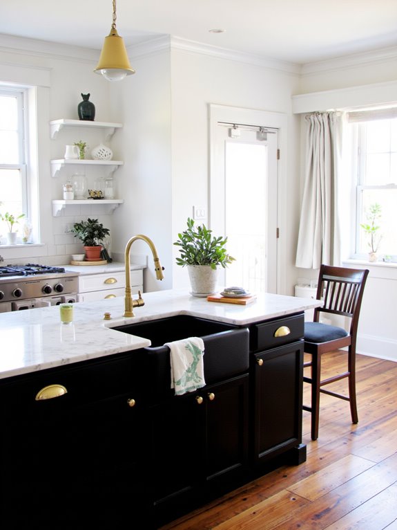 luxurious gold and brass accents