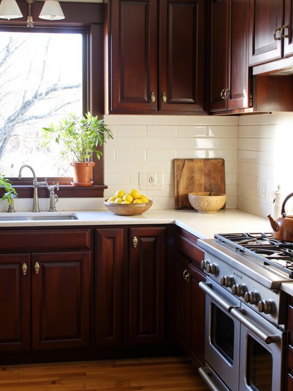 luxurious warm elegant cabinets