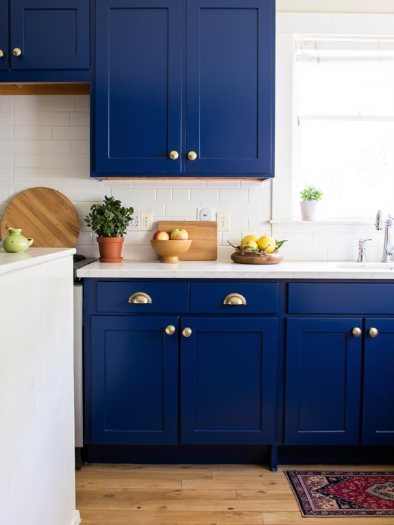 maintain blue cabinet beauty