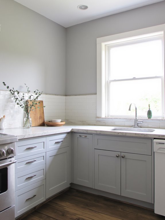 misty gray versatile kitchen tranquility