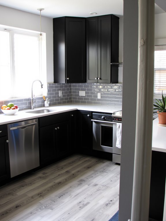 mixing black white grey