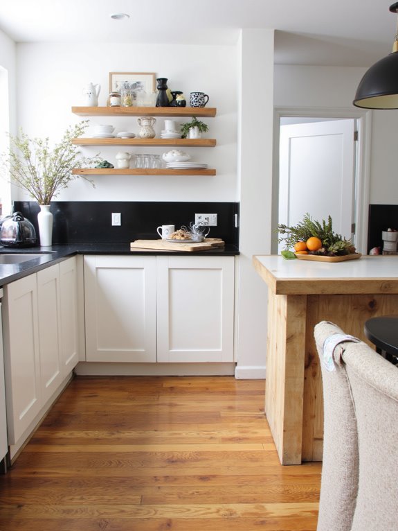 modern black and white kitchens