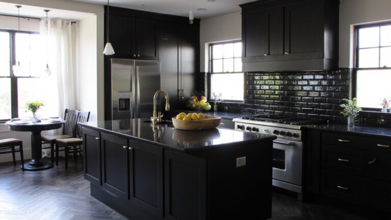 23 Fresh Black Kitchen Design Ideas To Upgrade Any Home modern black kitchen inspiration