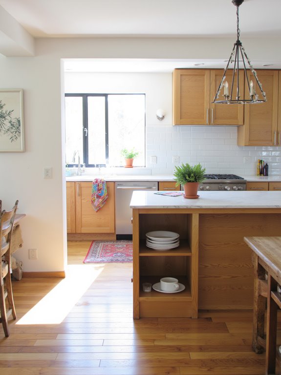 modern lighting enhances kitchens