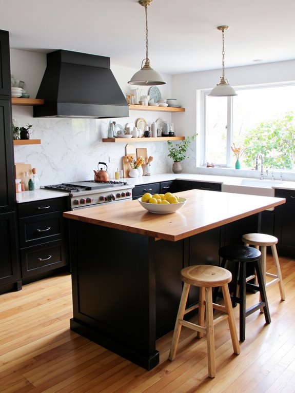 modern warm kitchen design