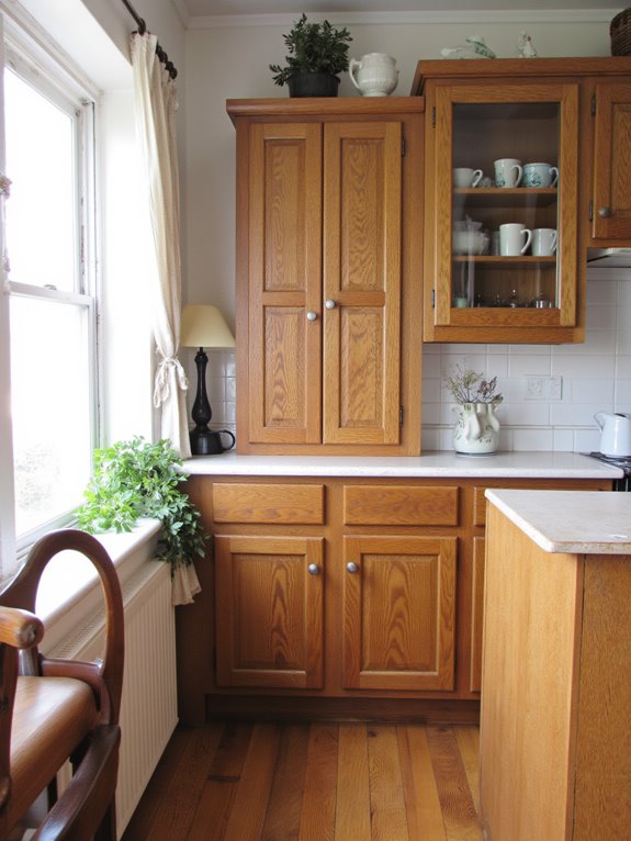 modernize oak cabinets elegantly
