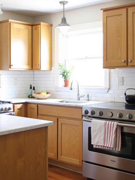 modernize warm painted oak