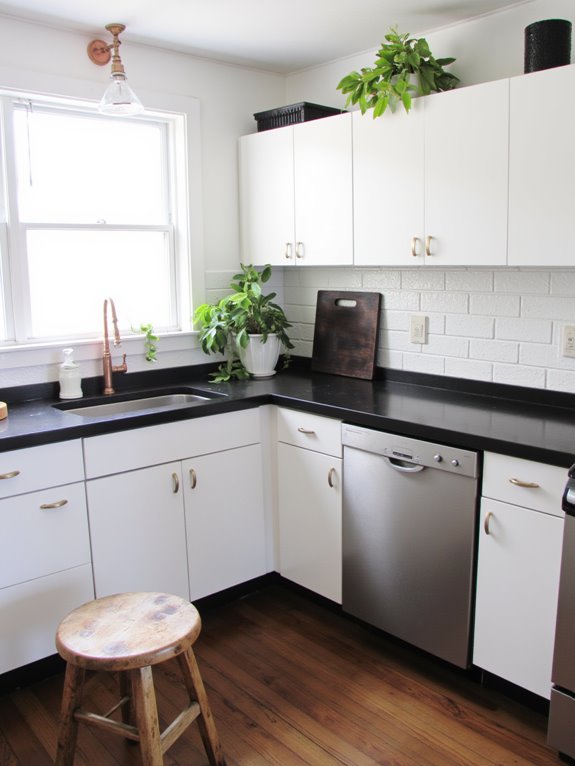 monochrome style with accents