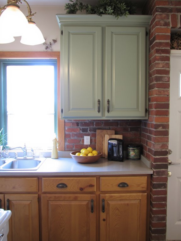 natural wood and paint