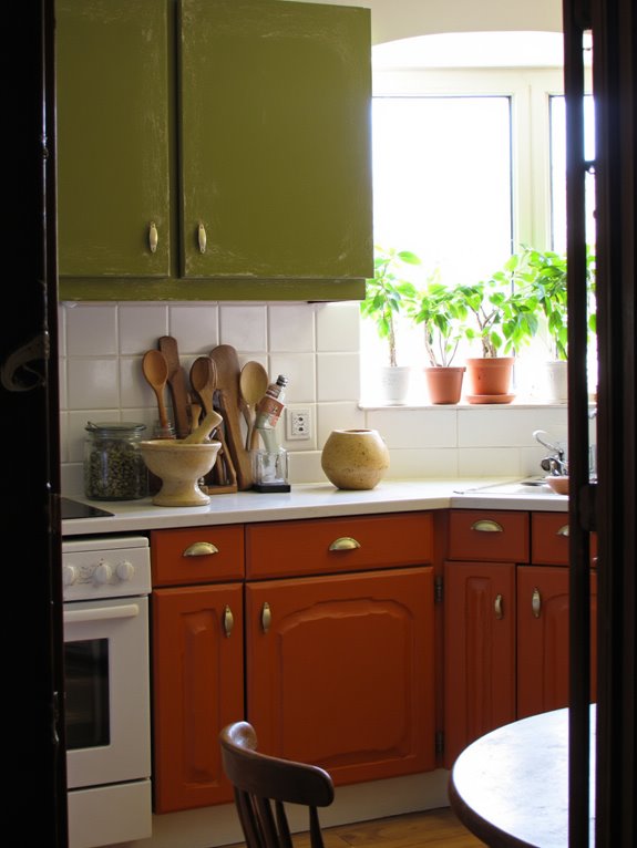 nature inspired earthy kitchen tones