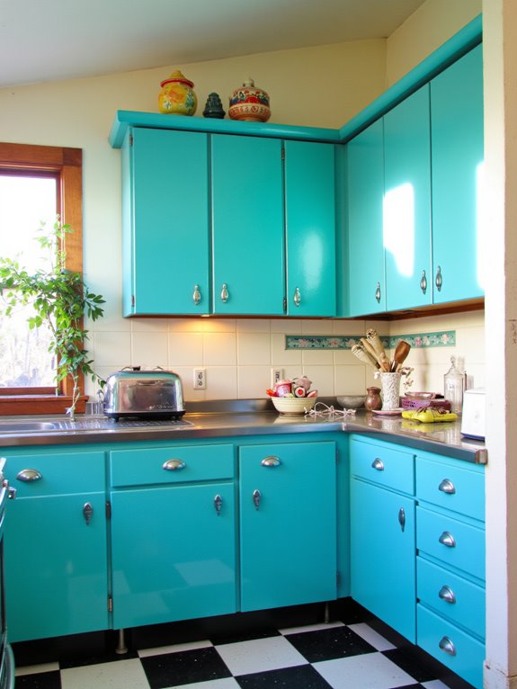 nostalgic vibrant turquoise charm
