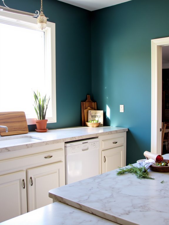 ocean teal kitchen tranquility