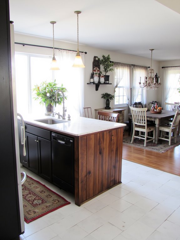 open concept kitchen connection