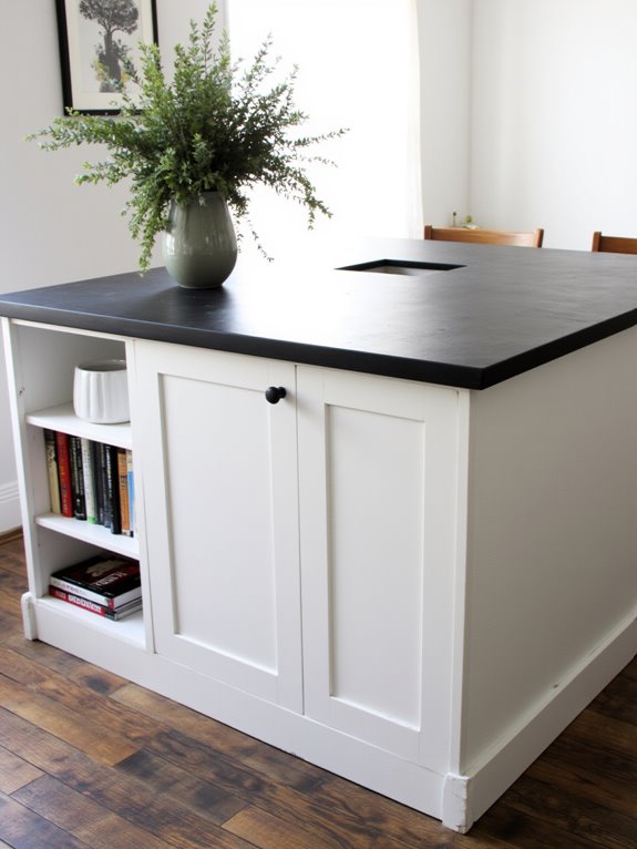 open shelving vs closed cabinets