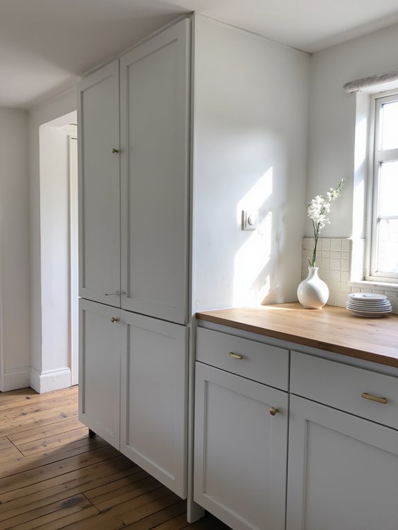 pale gray kitchen serenity
