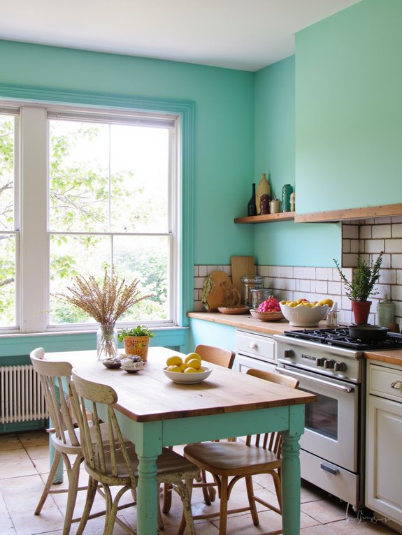 refreshing aqua kitchen vibes