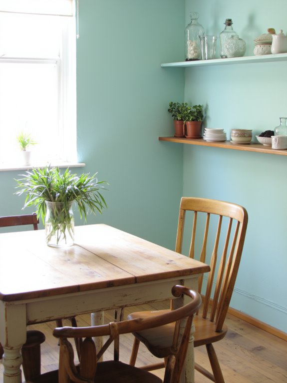 refreshing calm kitchen color