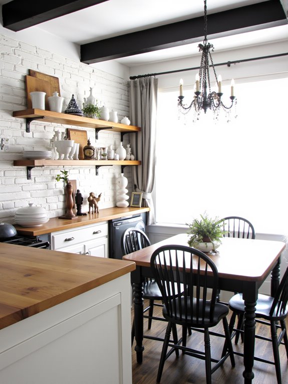 rustic wood for warmth