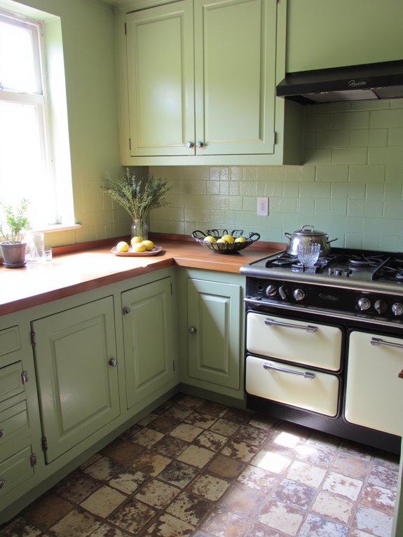 sage green kitchen elegance