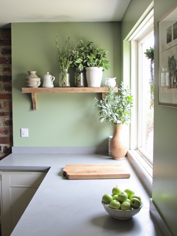 sage green kitchen refresh