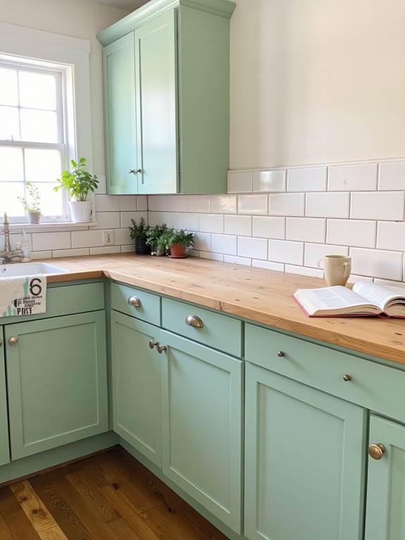 seafoam green kitchen tranquility