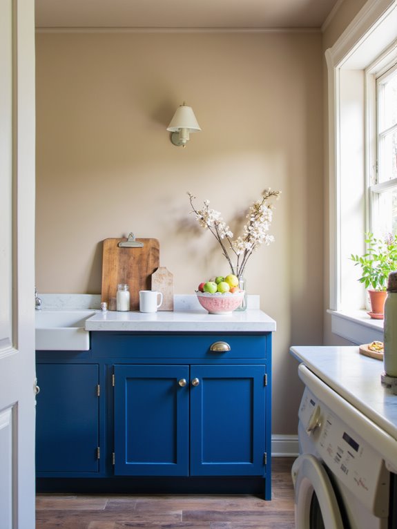 serene blue cabinet harmony