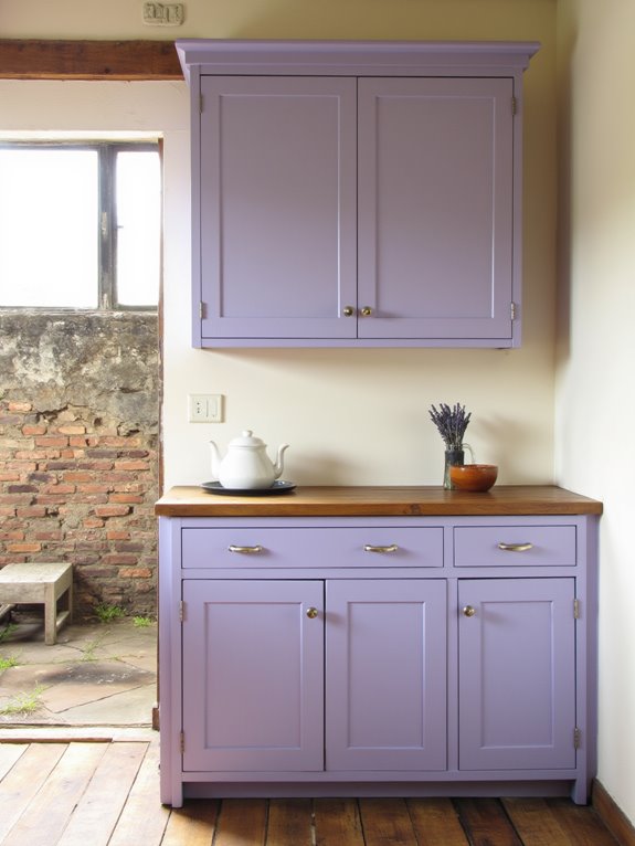 serene lavender kitchen tranquility