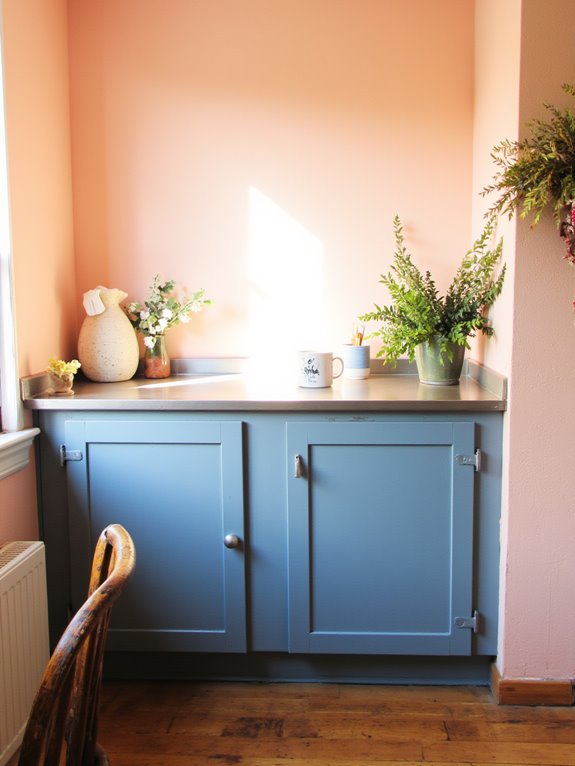 serene light peach contrast