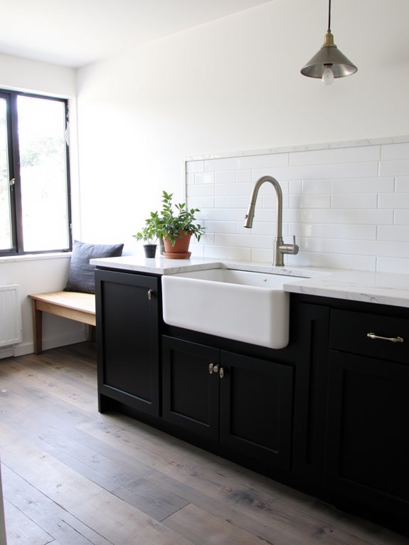 serene modern minimalist kitchens