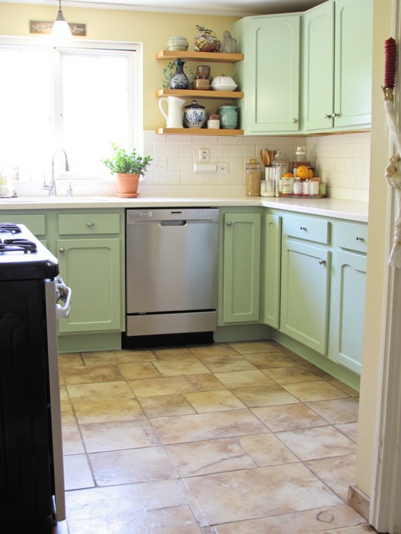 serene nature inspired kitchen design