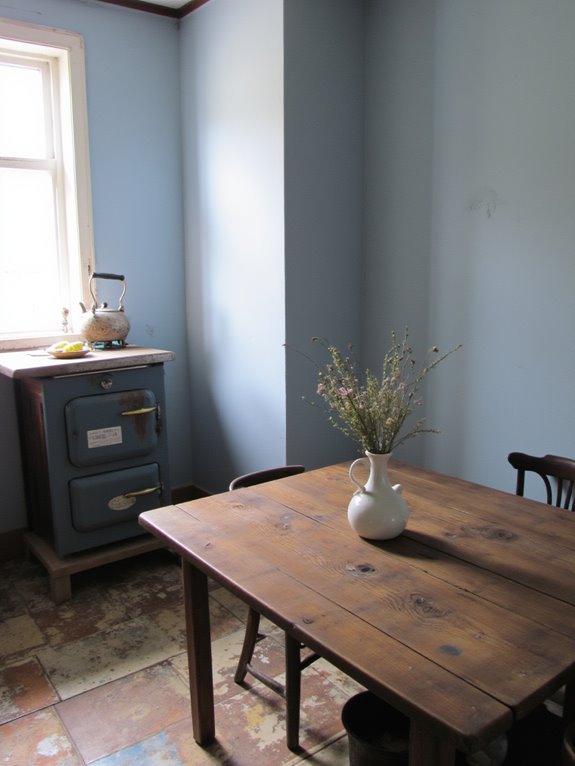 serene soft blue ambiance