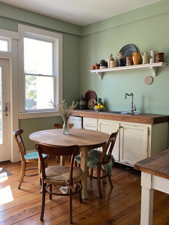 serene soft muted hues