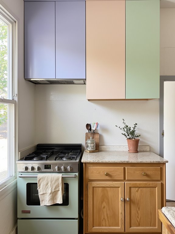 serene soft pastel kitchen