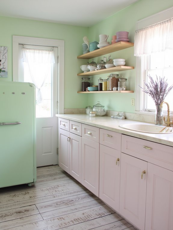 serene soft pastel kitchen