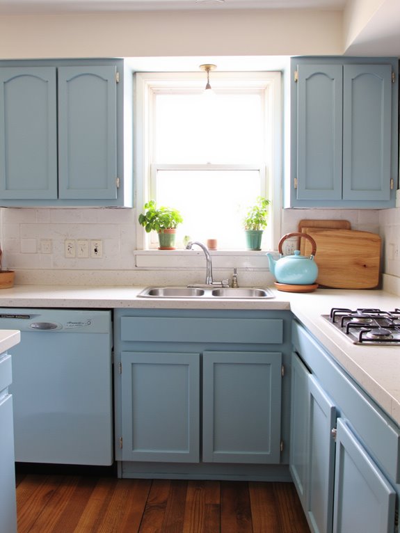 sky blue kitchen serenity