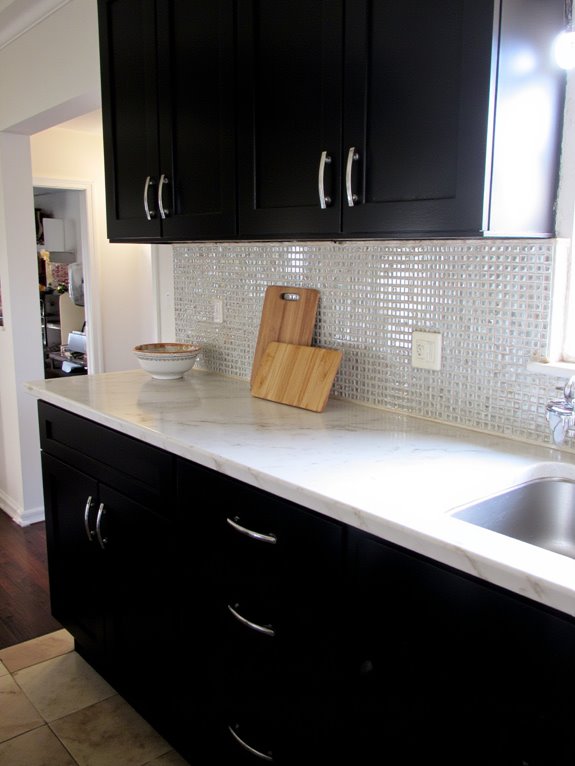 sleek glass tiles elegance