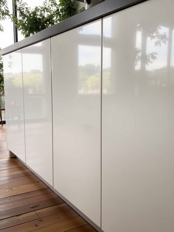 sleek reflective elegant surfaces