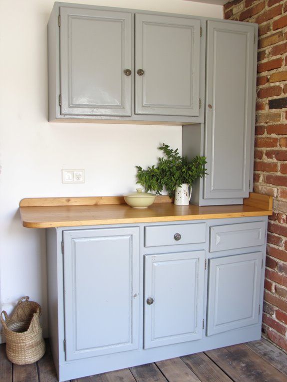 soft gray kitchen versatility