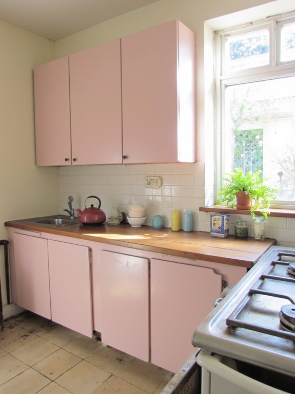 soft inviting pastel pink