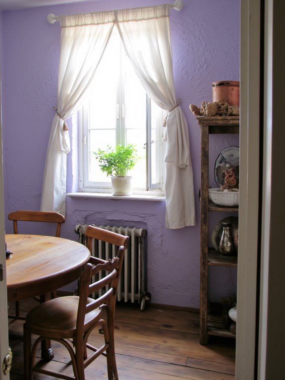 soft lavender kitchen retreat