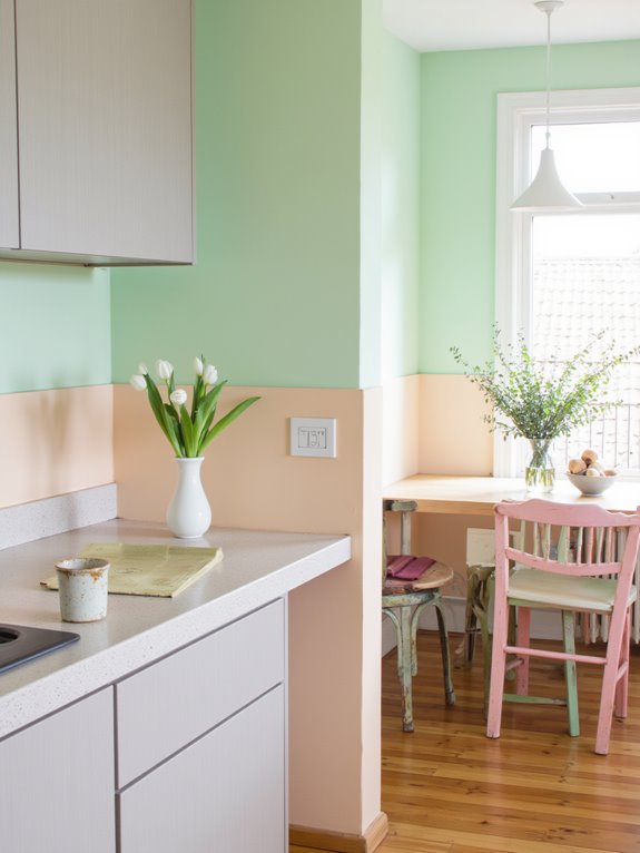 soft pastel kitchen colors