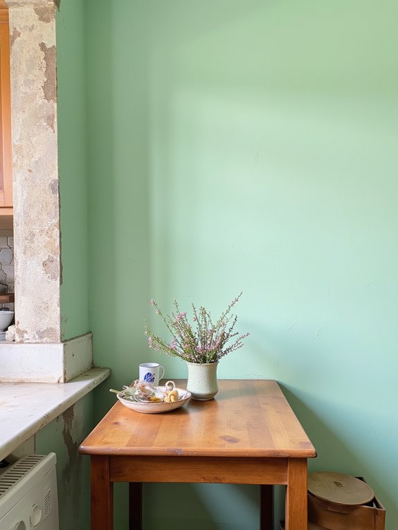 soothing mint kitchen transformation