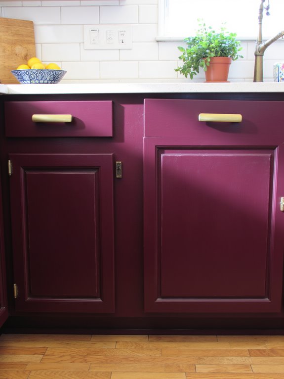 sophisticated deep plum elegance