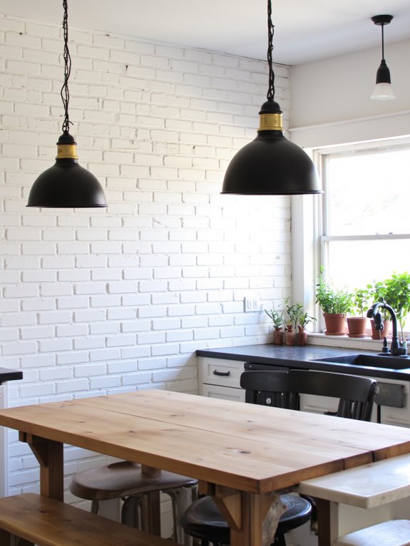 statement lighting enhances kitchens