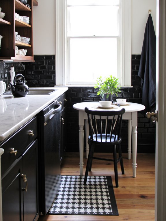 striking elegant black and white