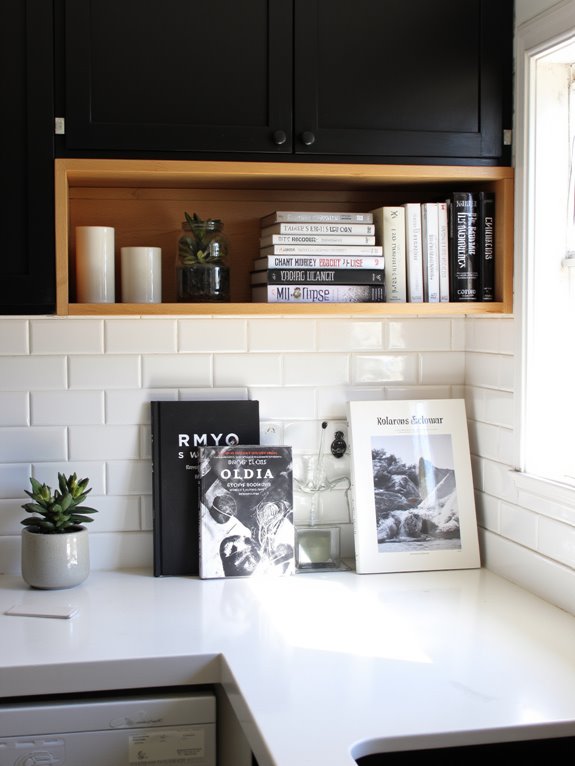 stylish black and white cookbooks