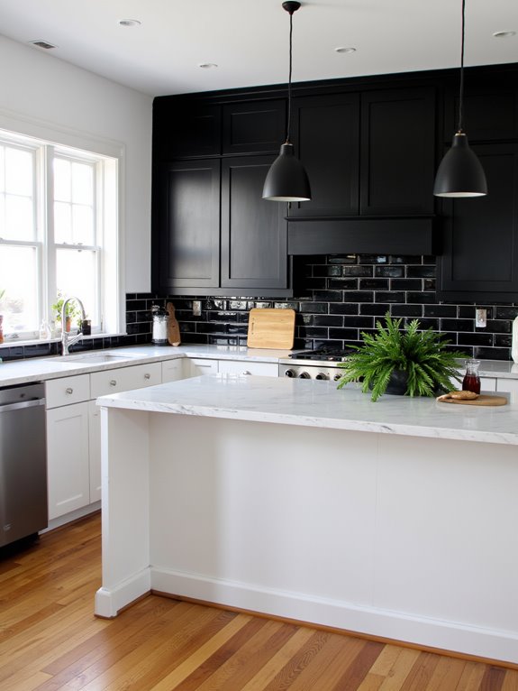 stylish black and white lighting