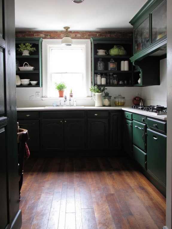 stylish contrast in kitchens